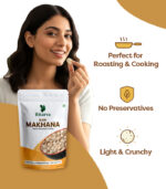 Raw Makhana | Plain Fox Nuts Healthy Snack | Hitarva - Image 3